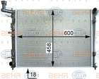 Radiateur Hella 8mk376763714 Radiateur Hella 8mk376763714