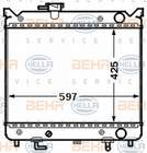 Hella Radiateur 8MK 376 773-001 Hella Radiateur 8MK 376 773-001