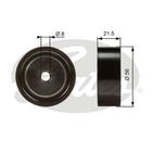 Geleiderol (poly) V-riem Gates t36122 Geleiderol (poly) V-riem Gates t36122