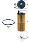 Oliefilter Mahle Original ox404d Oliefilter Mahle Original ox404d