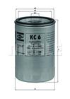 Brandstoffilter Mahle Original kc6 Brandstoffilter Mahle Original kc6