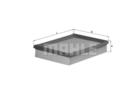 Mahle Original Luchtfilter LX 643 Mahle Original Luchtfilter LX 643