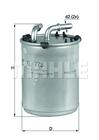 Brandstoffilter Mahle Original kl778 Brandstoffilter Mahle Original kl778