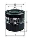 Oliefilter Mahle Original oc7 Oliefilter Mahle Original oc7