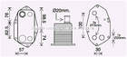 Oliekoeler motorolie Ava Cooling bw3571 Oliekoeler motorolie Ava Cooling bw3571