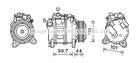 Airco compressor Ava Cooling bwak493 Airco compressor Ava Cooling bwak493