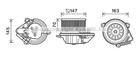 Kachelventilator/Ventilatormotor Ava Cooling cn8293 Kachelventilator/Ventilatormotor Ava Cooling cn8293