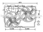 Ventilatormotor-/wiel motorkoeling Ava Cooling ft7584 Ventilatormotor-/wiel motorkoeling Ava Cooling ft7584