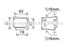 Oliekoeler motorolie Ava Cooling ms3559 Oliekoeler motorolie Ava Cooling ms3559