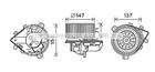 Kachelventilator/Ventilatormotor Ava Cooling pe8379 Kachelventilator/Ventilatormotor Ava Cooling pe8379