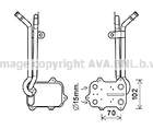 Ava Cooling Oliekoeler motorolie VN3389 Ava Cooling Oliekoeler motorolie VN3389
