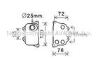 Ava Cooling Oliekoeler motorolie VN3390 Ava Cooling Oliekoeler motorolie VN3390