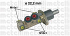 Hoofdremcilinder Metelli 050228 Hoofdremcilinder Metelli 050228