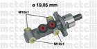 Hoofdremcilinder Metelli 050266 Hoofdremcilinder Metelli 050266