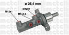Hoofdremcilinder Metelli 050439 Hoofdremcilinder Metelli 050439