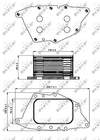 Oliekoeler motorolie Nrf 31287 Oliekoeler motorolie Nrf 31287