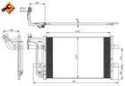 Nrf Airco condensor 350039 Nrf Airco condensor 350039