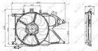 Nrf Ventilatormotor-/wiel motorkoeling 47012 Nrf Ventilatormotor-/wiel motorkoeling 47012