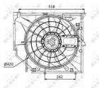 Nrf Ventilatormotor-/wiel motorkoeling 47026 Nrf Ventilatormotor-/wiel motorkoeling 47026