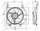 Nrf Ventilatormotor-/wiel motorkoeling 47261 Nrf Ventilatormotor-/wiel motorkoeling 47261