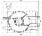 Nrf Ventilatormotor-/wiel motorkoeling 47472 Nrf Ventilatormotor-/wiel motorkoeling 47472