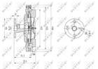 Ventilatorkoppeling Nrf 49586 Ventilatorkoppeling Nrf 49586