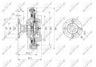 Ventilatorkoppeling Nrf 49624 Ventilatorkoppeling Nrf 49624