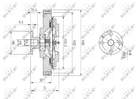 Ventilatorkoppeling Nrf 49644 Ventilatorkoppeling Nrf 49644