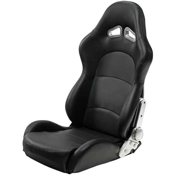 Mijnautoonderdelen Sportseat Type Pro Black PVC (dual SS 49Z Mijnautoonderdelen Sportseat Type Pro Black PVC (dual SS 49Z