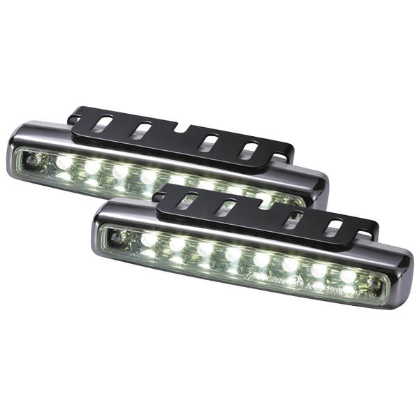 Mijnautoonderdelen LED DayLight Set White 112x24mm w/o SY SJ258 Mijnautoonderdelen LED DayLight Set White 112x24mm w/o SY SJ258