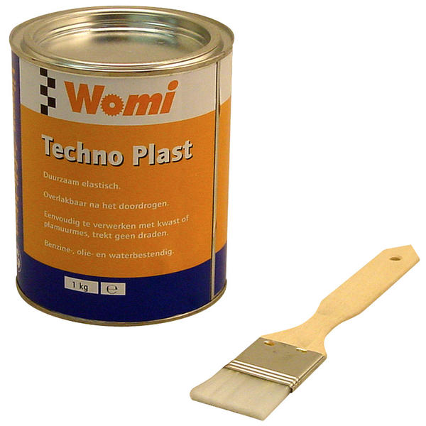 Womi Technoplast strijkkit met kwast TB 5534230 Womi Technoplast strijkkit met kwast TB 5534230